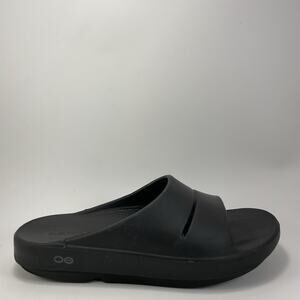Oofos Ooahh Slide Sandals Womens Size 9 Black Comfort Recovery Mens 7